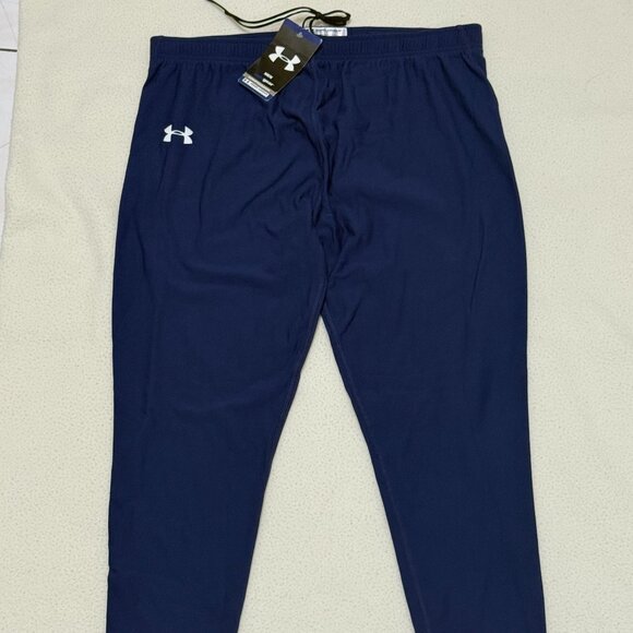 NWT Under Armour Men's ColdGear Compression Leggings - Navy Blue - Size XXL - Picture 1 of 7